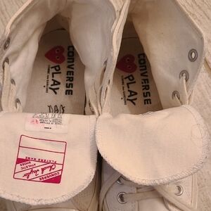 Converse Comme de Garcons White Canvas High-Tops